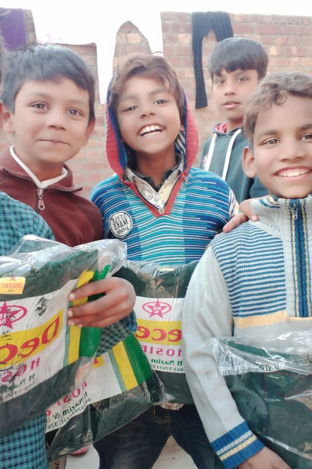 kids smiling