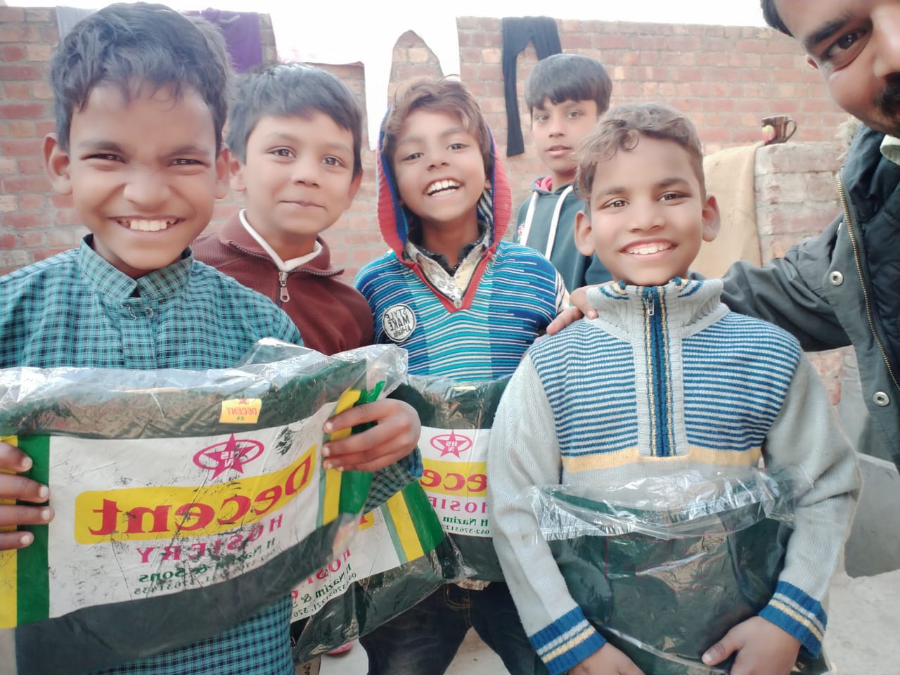 kids smiling